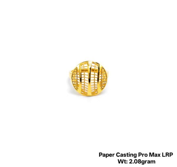 New Design 22KT Gold Paper Casting Ladies Ring - 2.00g